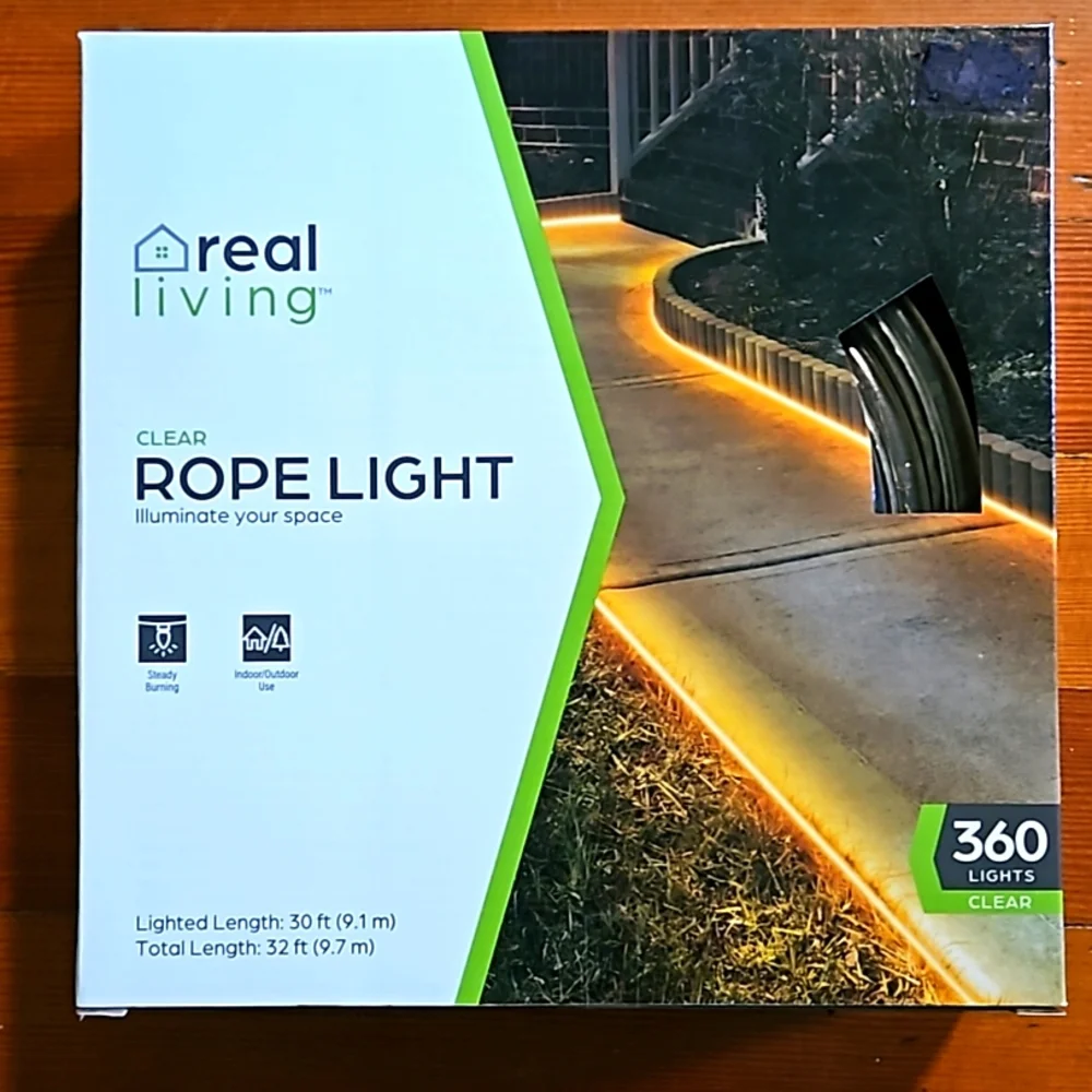 Clear rope light